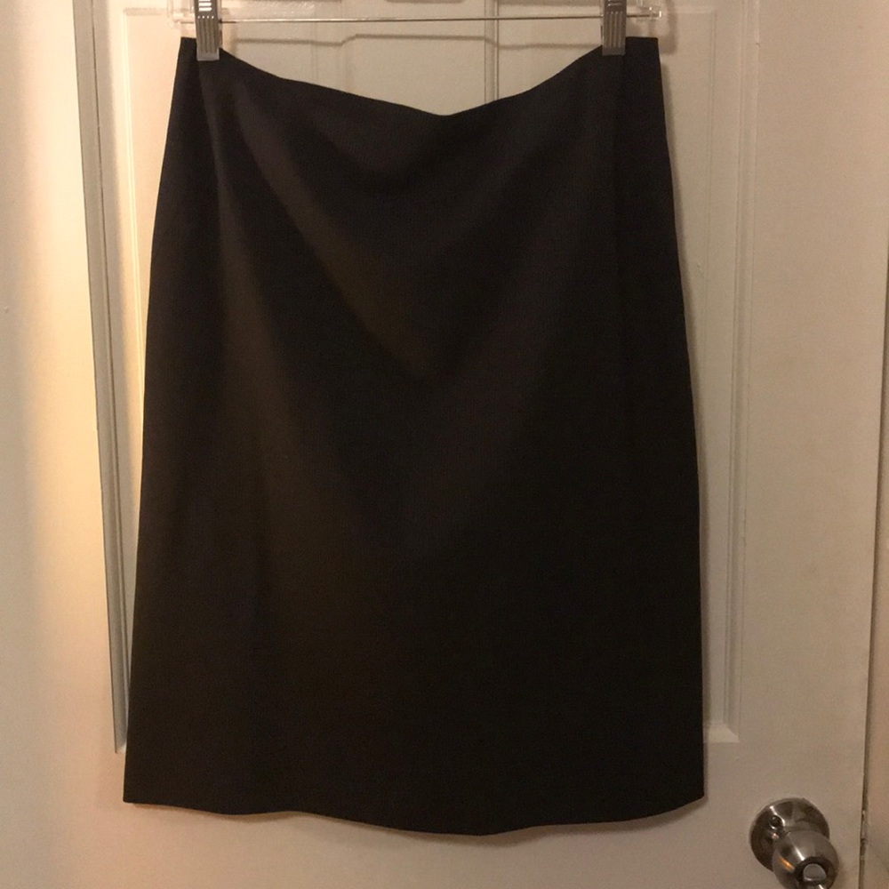 J. Crew factory navy wool pinstripe suit skirt 6